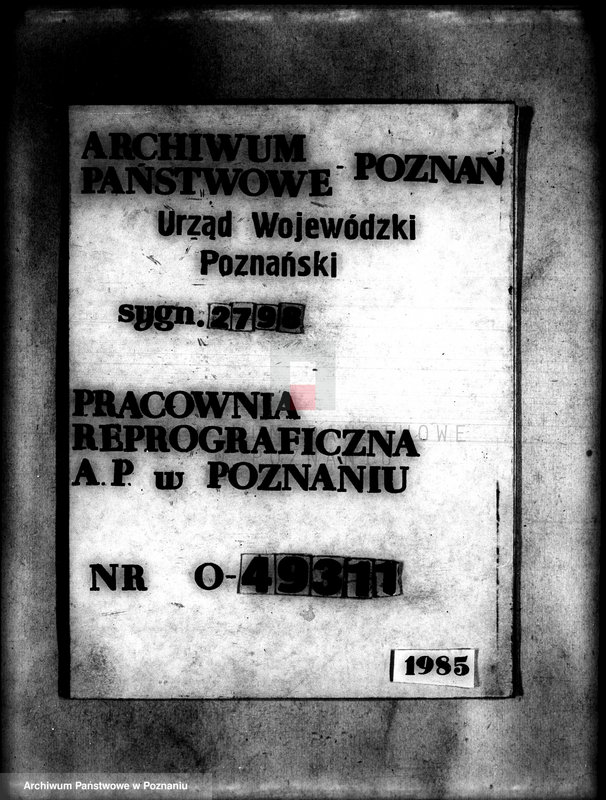 Obraz 1 z jednostki "Uregulowanie prawa własności rozparcelowanych gruntów z majątków Załachowo-Smęrzyn-Oporowo powiatu szubińskiego"