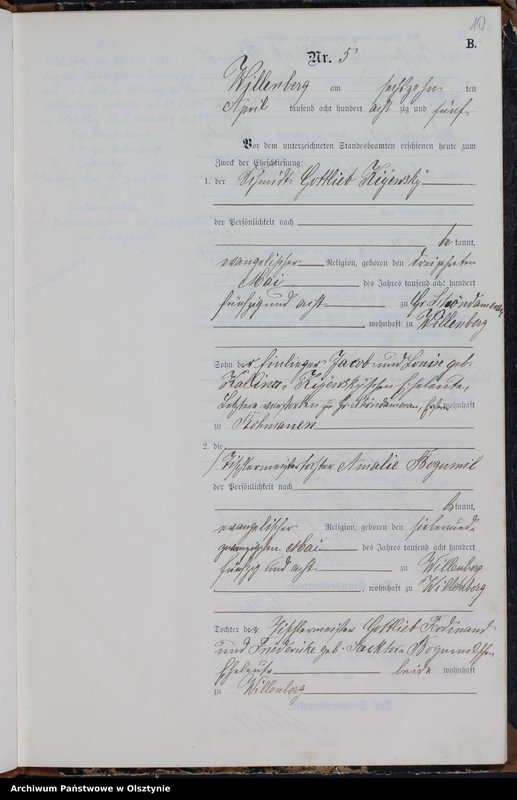 image.from.unit.number "Heiraths-Neben-Register Nr 1 - 23"