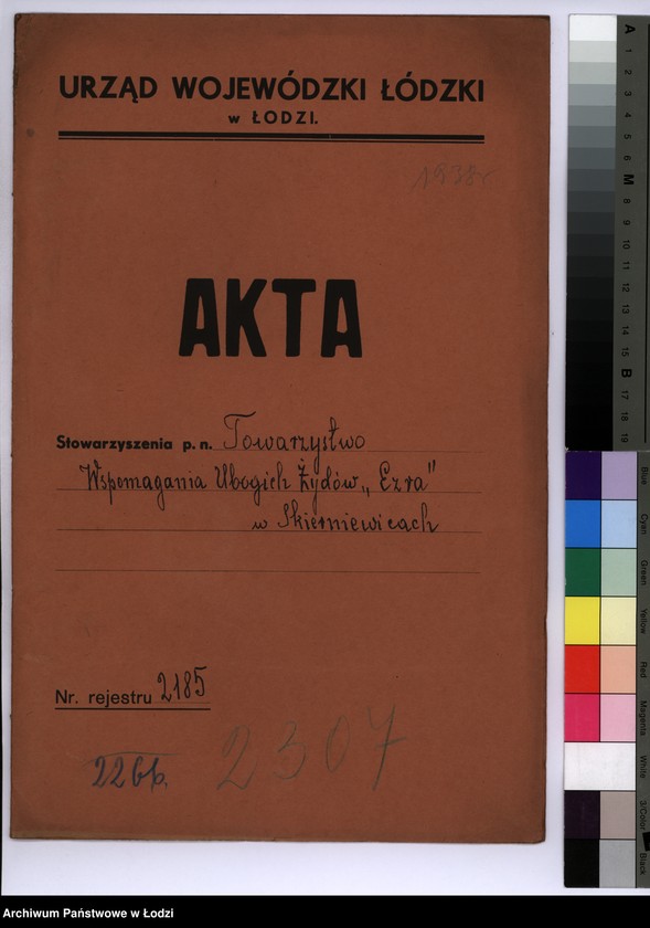 Obraz 2 z jednostki "Towarzystwo Wspomagania Ubogich Żydów "Ezra" w Skierniewicach"