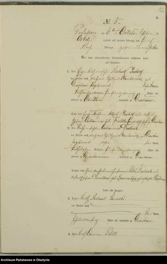 image.from.unit.number "Haupt-Heiraths-Register Nr 1 - 10"