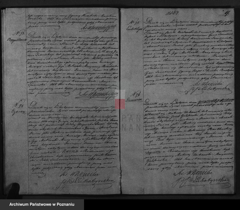 Obraz 19 z jednostki "Dowody urodzonych, zaślubionych i zmarłych"