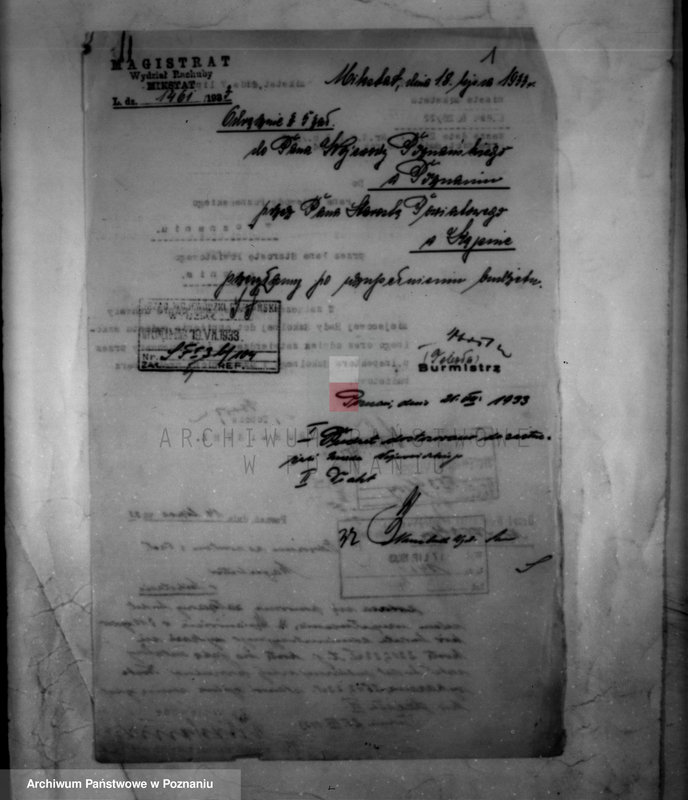 Obraz 5 z jednostki "/Sprawy budżetowe miasta Mikstatu/"