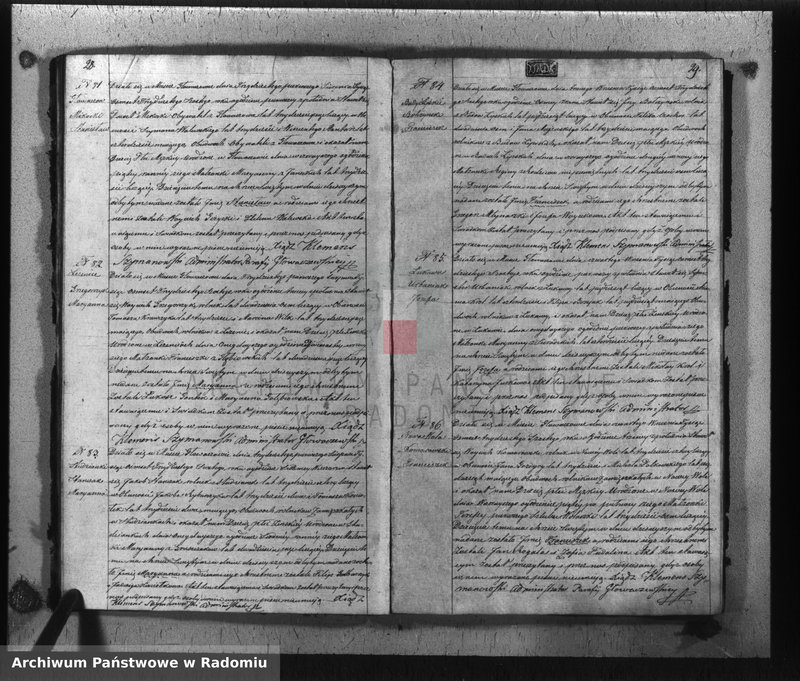 image.from.unit.number "Akta urodzin, małżeństw i zeyścia w gminie parafii Głowaczewskiej w roku 1836"