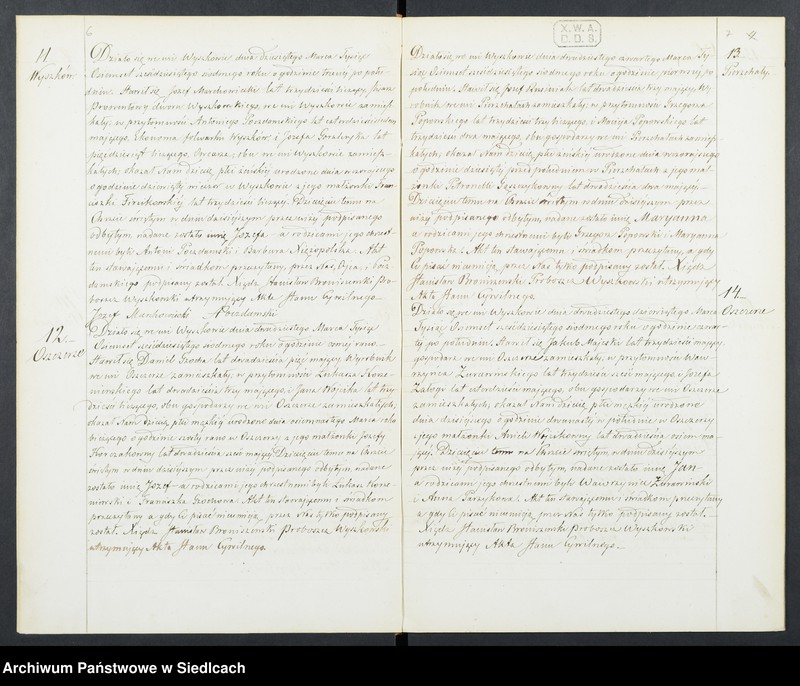 Obraz 7 z jednostki "Akta urodzeń, małżeństw, zgonów"