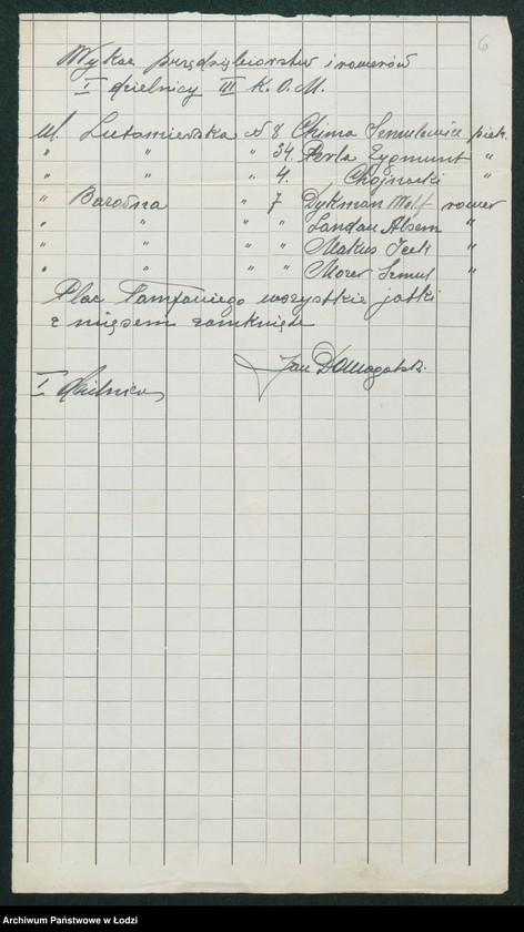 Obraz 8 z jednostki "[Akta III-go Komisariatu Milicji Obywatelskiej - spisy wolnych lokali, rowerów i motocykli]"