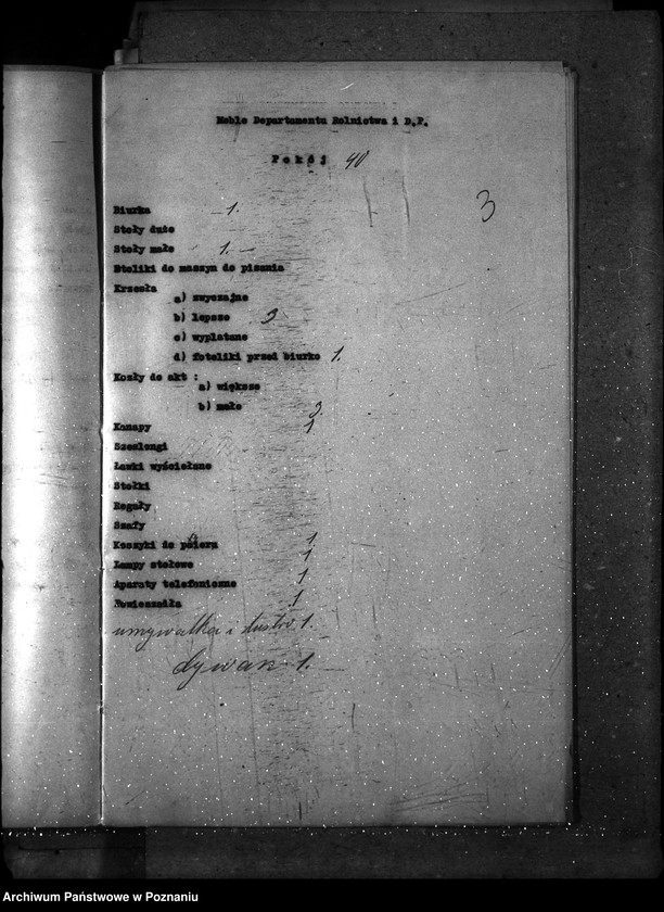 Obraz 7 z jednostki "Sprawy gospodarcze-ogólne meble"