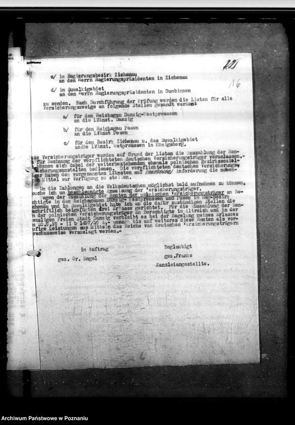 Obraz 20 z jednostki "Erfassung der deutschen Sozialrenten - Sozialversicherung"