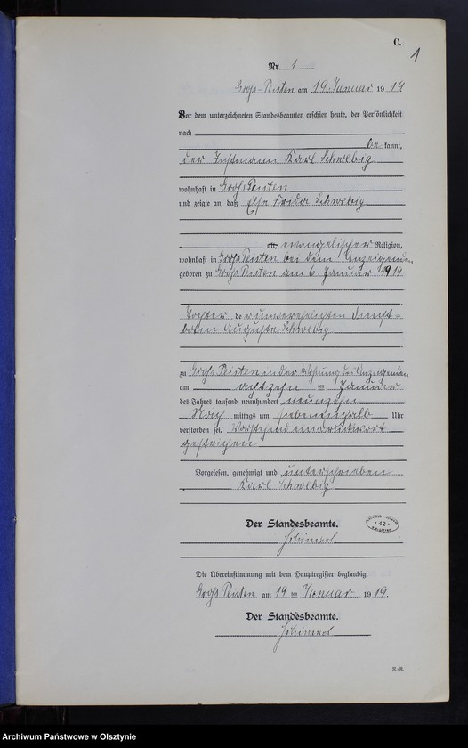 image.from.unit.number "Sterbe-Neben-Register Nr 1 - 21 [ Księga zgonów - wtóropis ]"