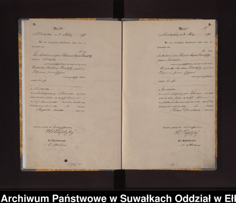 image.from.unit.number "Geburts-Haupt-Register des Königlich Preussischen Standes-Amtes der Stadt Nicolaiken Kreis Sensburg"