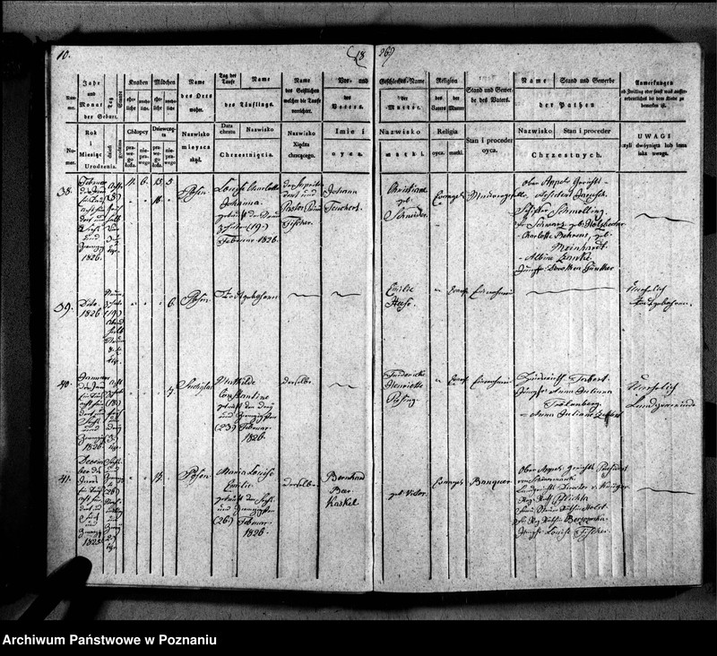 image.from.unit.number "Duplikat der Getauften, Getrauten, Verstorbenen"