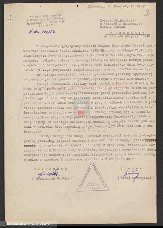 Obraz 16 z jednostki "Życiorysy powstańców wielkopolskich: G - tom V /Grobelny Franciszek - Grzegorczyk Antoni/."