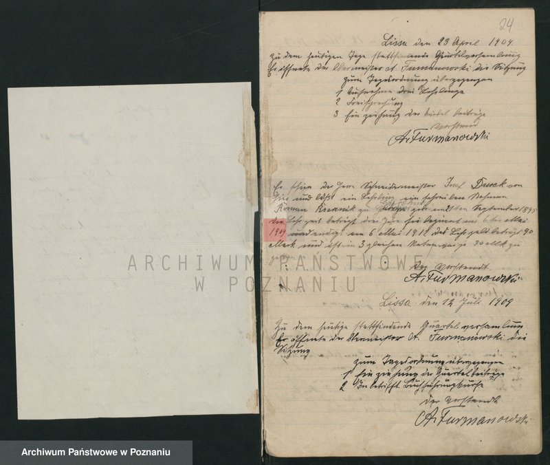 Obraz 14 z jednostki "Protokollbuch für die Schneiderinnung zu Lissa"