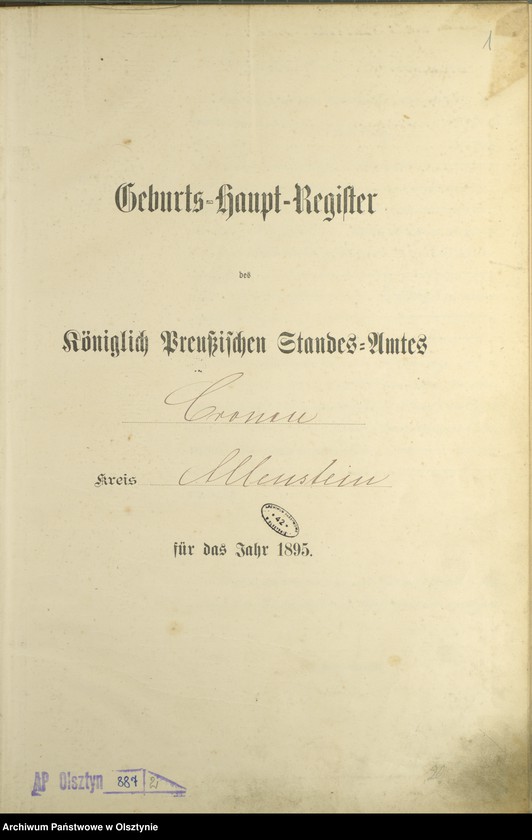 image.from.unit.number "Geburts-Haupt-Register Nr 1 - 77"