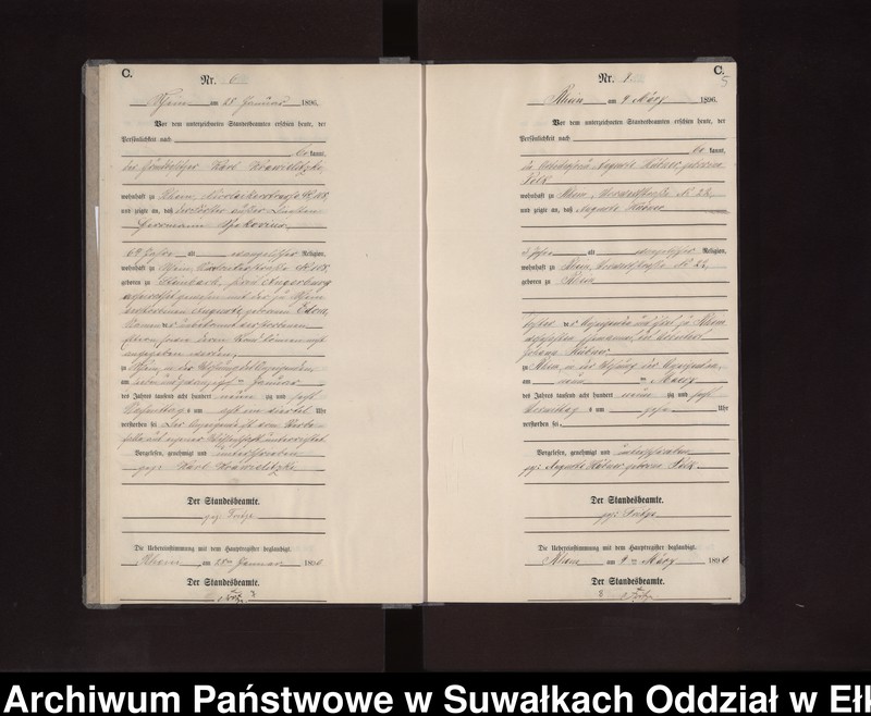 image.from.unit.number "Sterbe-Neben-Register des Preussischen Standes-Amtes Rhein Kreis Loetzen"