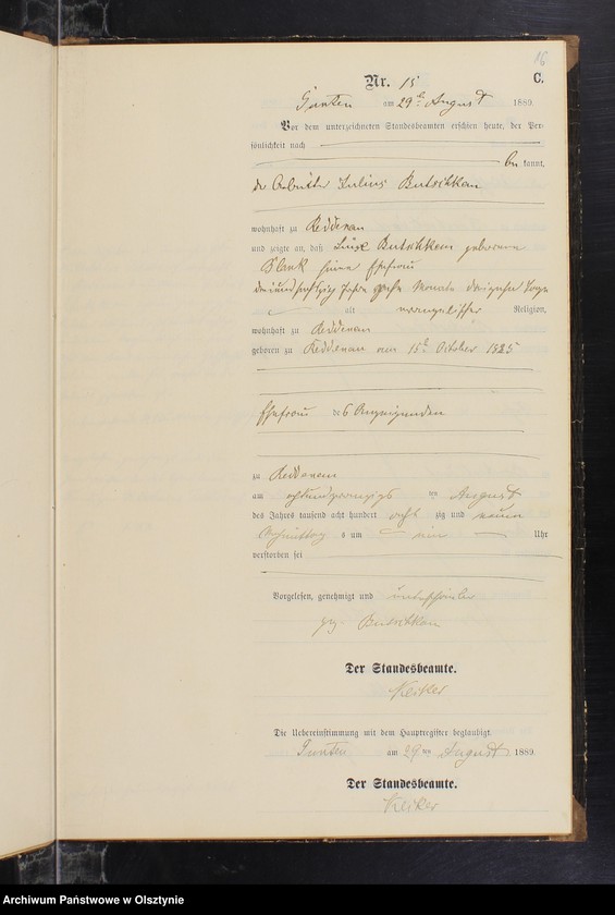 image.from.unit.number "Sterbe-Neben-Register Nr 1 - 23"