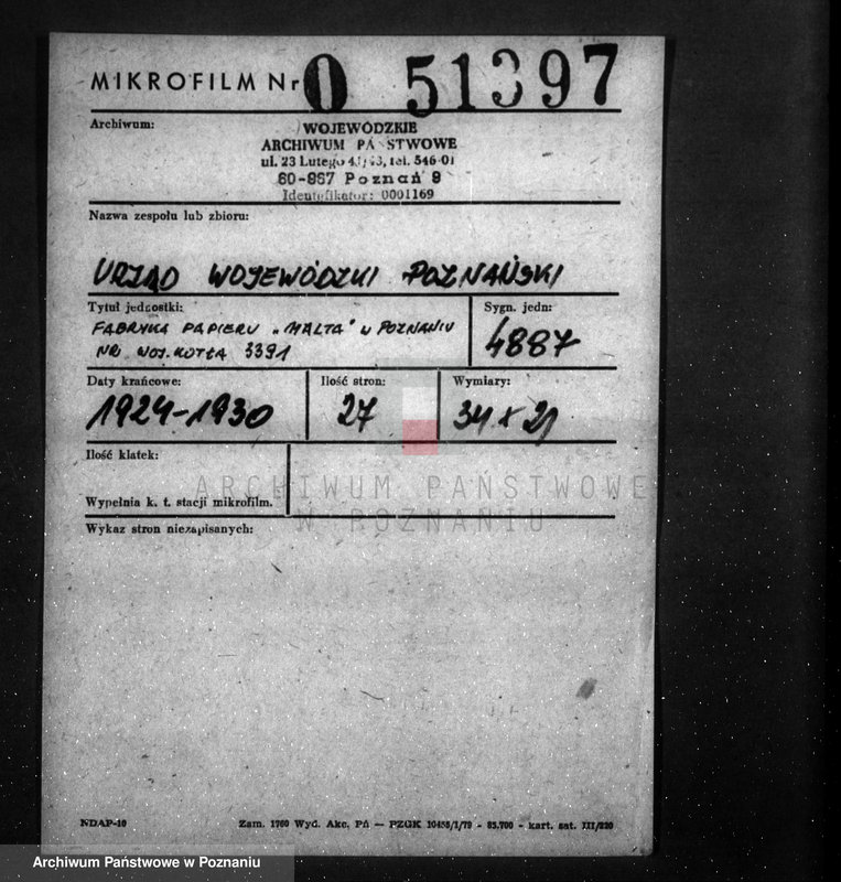 image.from.unit.number "Fabryka Papieru Malta w Poznaniu nr woj. 3391"