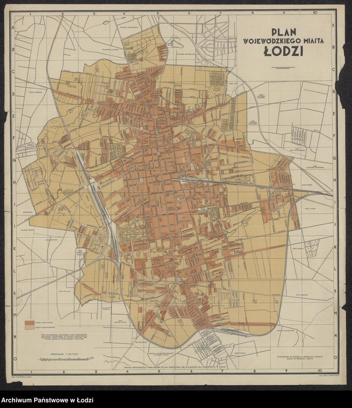 Obraz 1 z jednostki "Plan wojewódzkiego miasta Łodzi"