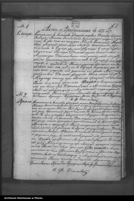 image.from.unit.number "Akta urodzeń, małżeństw i zgonów"