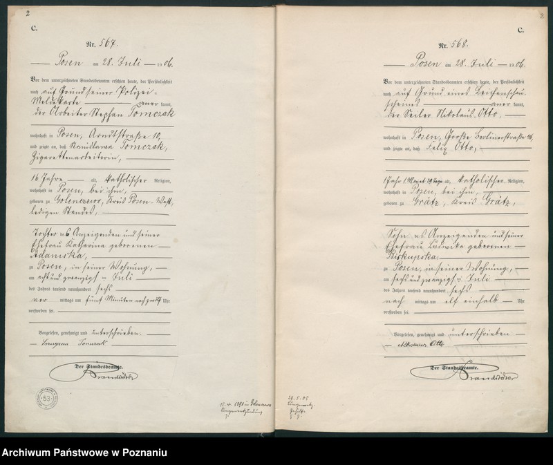 Obraz z jednostki "Księga miejscowa zgonów"