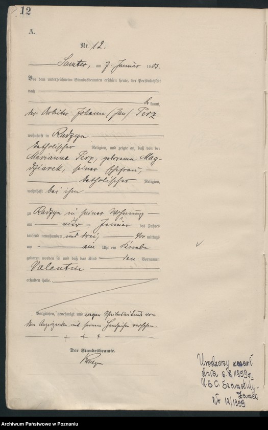 Obraz 15 z jednostki "Geburts-Haupt-Register"