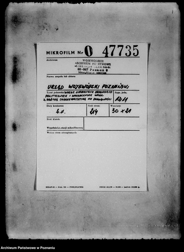 Obraz 2 z jednostki "Wykaz niemieckich organizacji politycznych i społecznych wraz z krótką charakterystyką ich działalności"