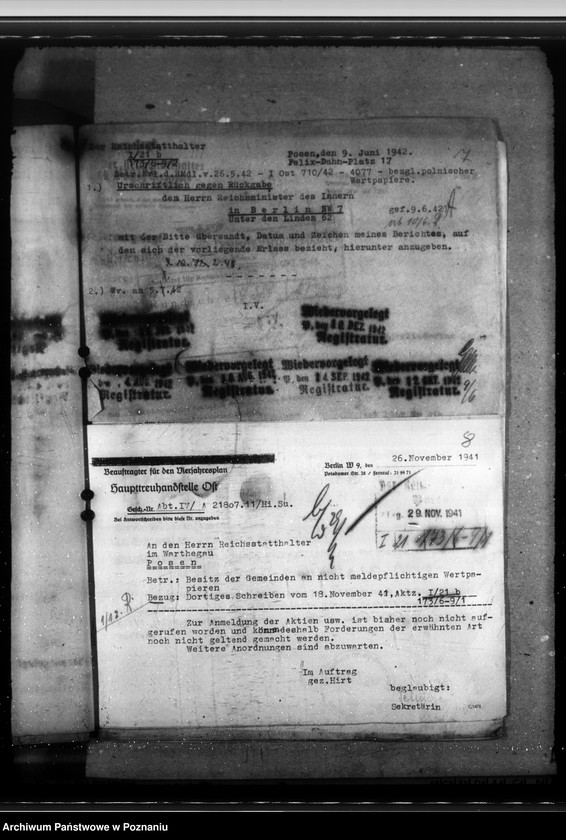 Obraz 11 z jednostki "Wertpapiere. Vermögen der Gemeinden. Liquidation der polnischen Sparkassen. Vorkriegsforderungen der Danziger Werft an die Gemeinden"