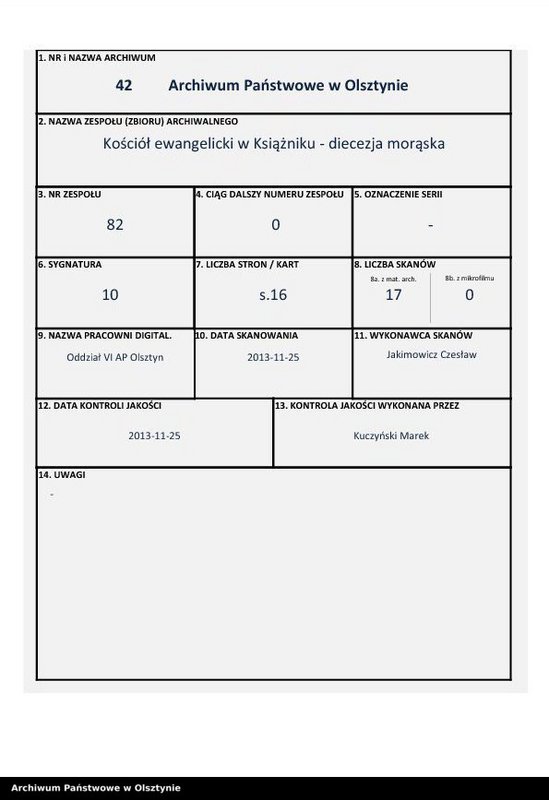 image.from.unit.number "Kirchen Rechnung des Kirchspiels Herzogswalde"