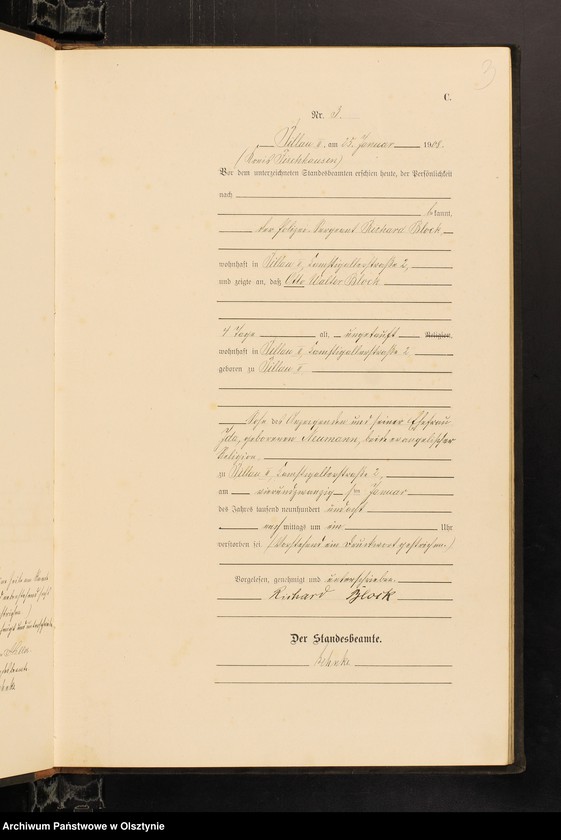 image.from.unit.number "Sterbe-Haupt-Register Nr 1 - 82 i 1 - 71"