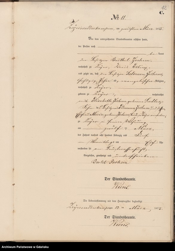 Obraz 14 z jednostki "Księga zgonów"