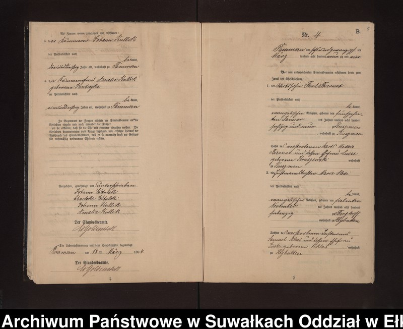 image.from.unit.number "Heiraths-Neben-Register des Preussischen Standes-Amtes Neuhoff Kreis Loetzen"