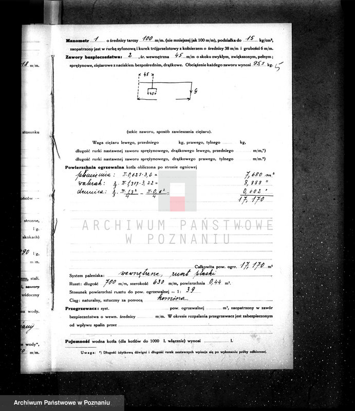 Obraz 9 z jednostki "Huta Szkła w Ujściu kocioł nr fabryczny 77, woj. 6165"