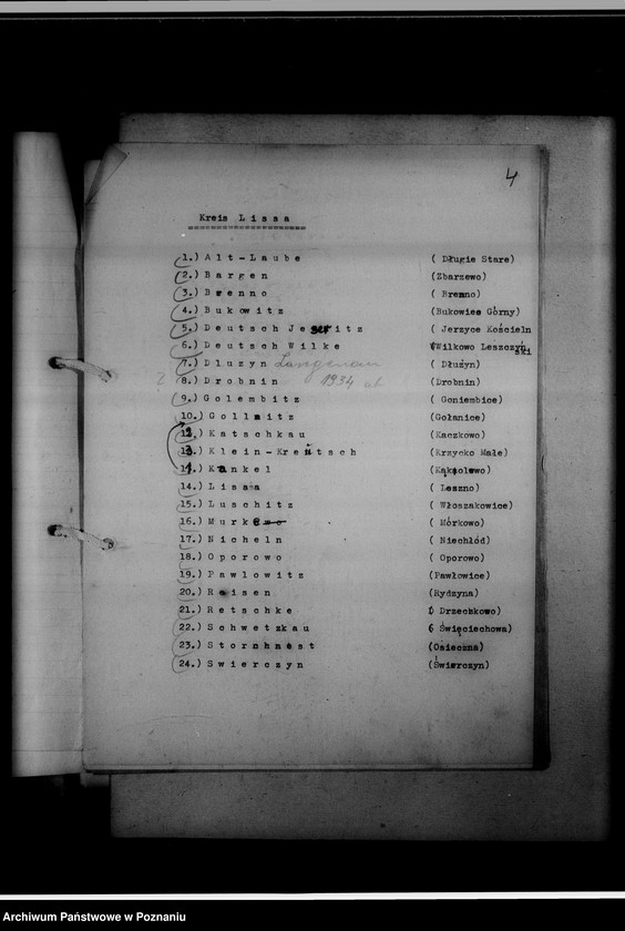 Obraz 8 z jednostki "Einziehungsprotokolle [ksiąg kościelnych] Kreis Lissa [powiat leszczyński]"