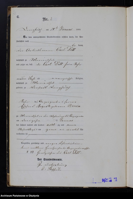 image.from.unit.number "Sterbe-Haupt-Register Nr 1 - 102"