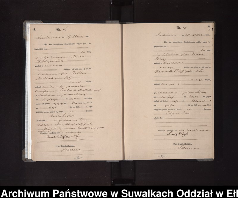 image.from.unit.number "[Geburts-Haupt-Register des Königlich Preussischen Standes-Amtes der Stadt Nikolaiken Kreis Sensburg]"