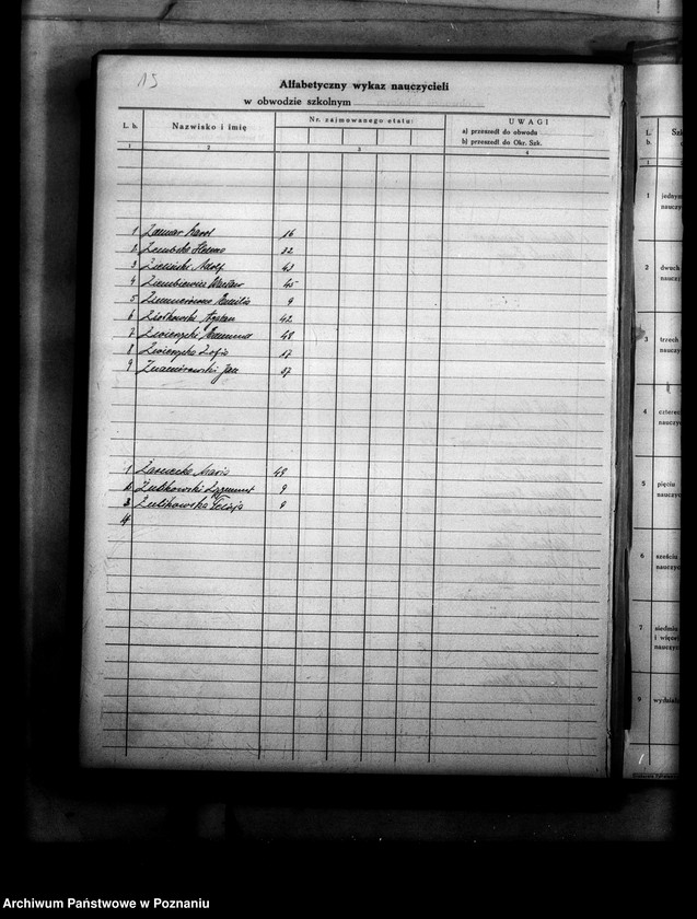 Obraz 19 z jednostki "Księga ewidencyjna szkół i etatów obwodu ostrowskiego"