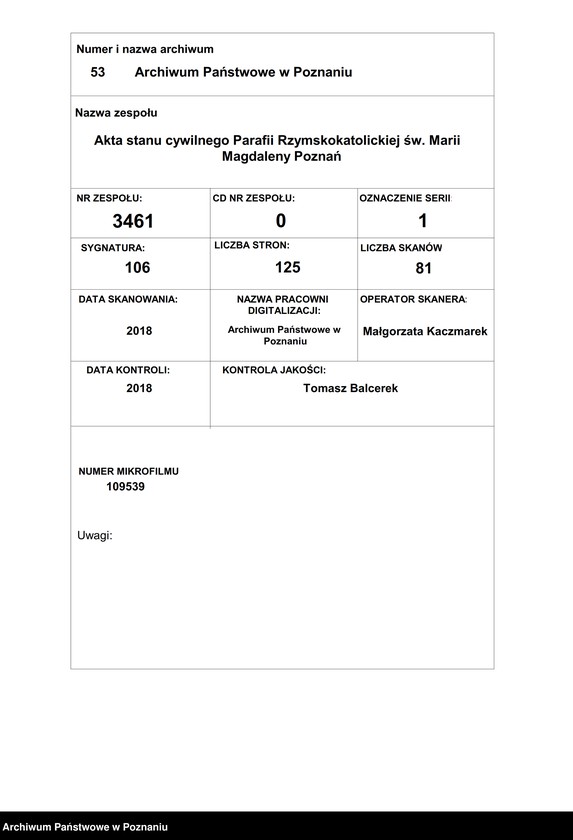 Obraz 1 z jednostki "Indeks do ksiąg urodzin"