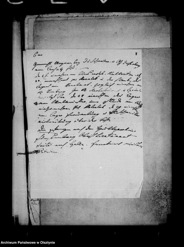 image.from.unit.number "/Papiers du Camp de Landau de Carl Fr. Lehndorff, Manöverbericht mit pro memorias/."