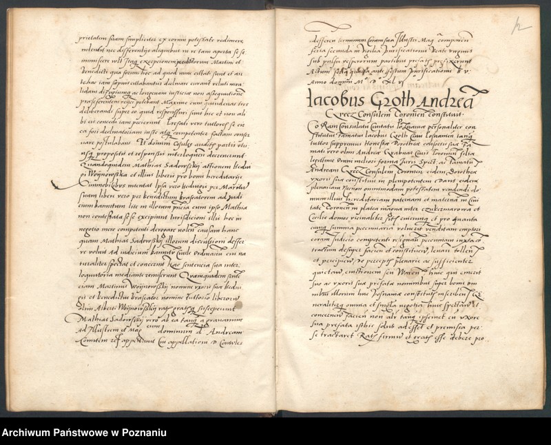 Obraz 13 z jednostki "Liber controversiarum coram consulatu Posnaniensi actarum ..."