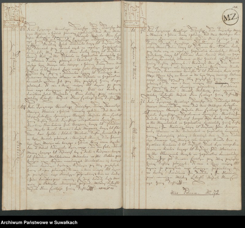 image.from.unit.number "Akta zeszłych gminy puńskiey od 1-go maja 1810"