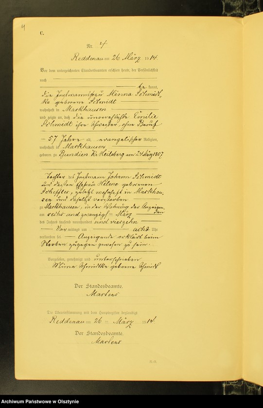 image.from.unit.number "Sterbe-Neben-Register Nr 1 - 25[ Księga zgonów - wtóropis ]"