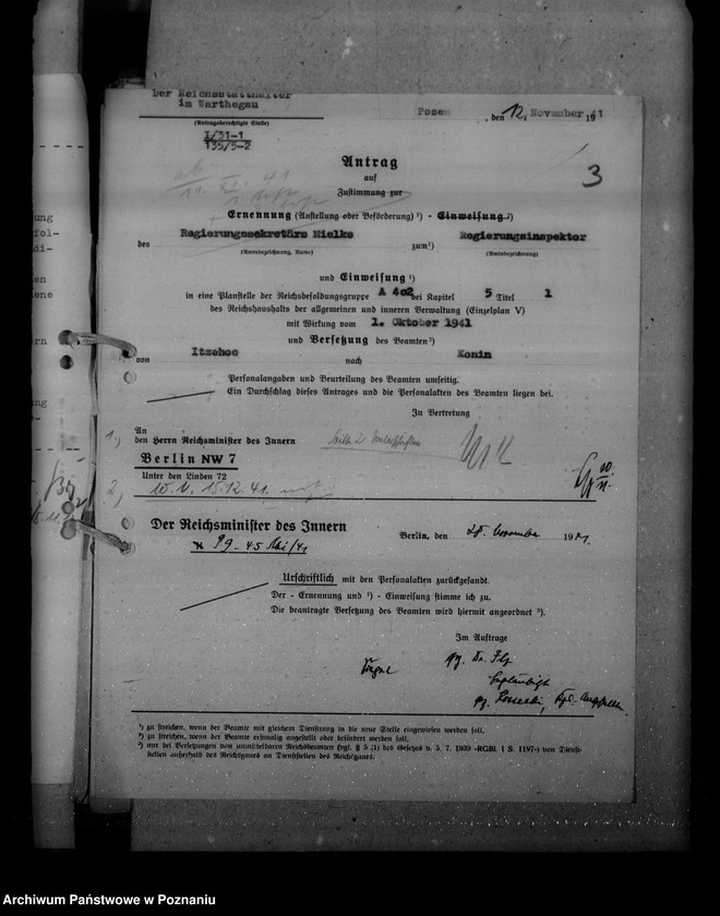 Obraz 7 z jednostki "Ernennungen und Versetzung der Angestellten"