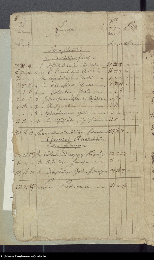 image.from.unit.number "Schul-Cassen Rechnung des Kirchspiels Widminnen"