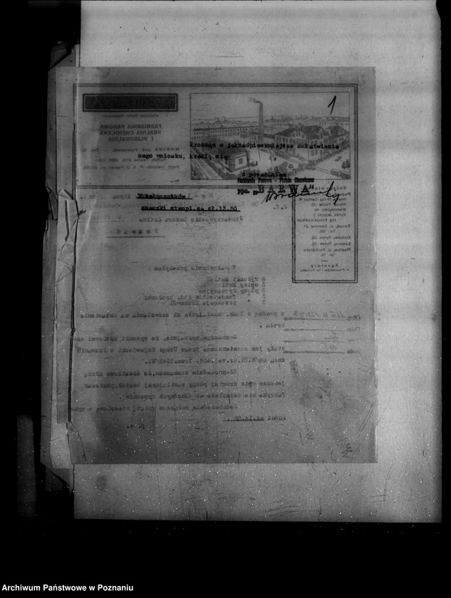 Obraz 5 z jednostki "Farbiarnia i pralnia chemiczna St. Kałamajskiego w Mosinie powiat śremski nr woj. 922"