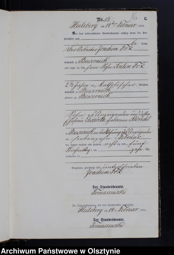 image.from.unit.number "Sterbe-Neben-Register Nr 1 - 109"