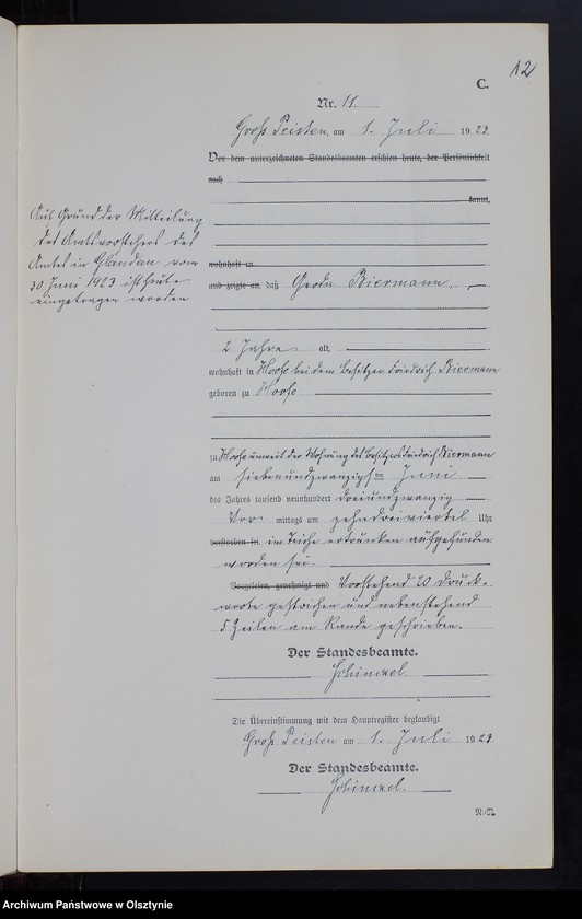 image.from.unit.number "Sterbe-Neben-Register Nr 1 - 23 [ Księga zgonów - wtóropis ]"