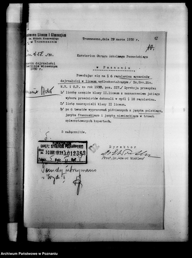 Obraz 15 z jednostki "Państwowe Liceum i Gimnazjum- Trzemeszno"