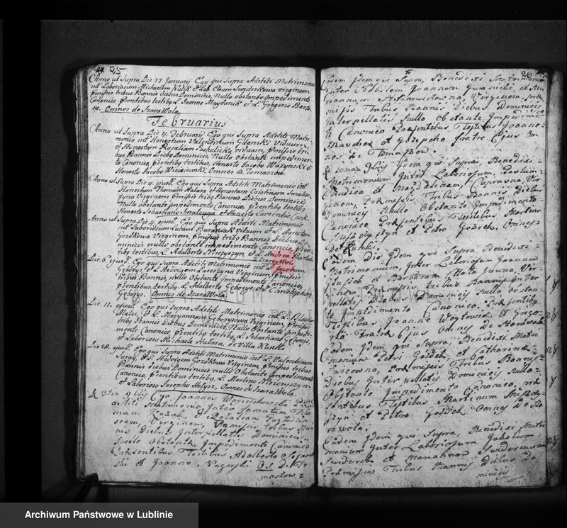 Obraz 16 z jednostki "Księga zaślubionych i zmarłych"