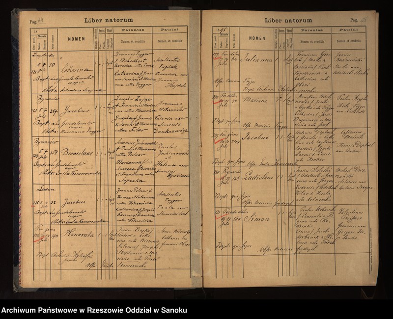 image.from.unit.number "Księgi metrykalne urodzeń, małżeństw i zgonów miejscowości z Parafii Rzymsko-katolickiej w Rymanowie (Rymanów, Posada Dolna, Posada Górna, Głebokie, Sieniawa, Zmysłówka, Deszno, Ladzin, Wróblik Królewski i Szlachecki-pojedyncze wpisy)"