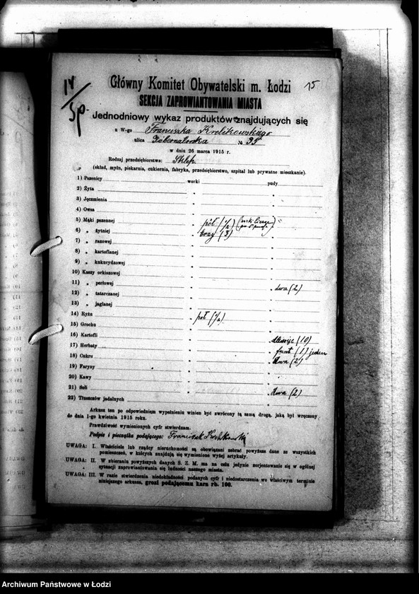 Obraz 18 z jednostki "Jednodniowy spis żywności"