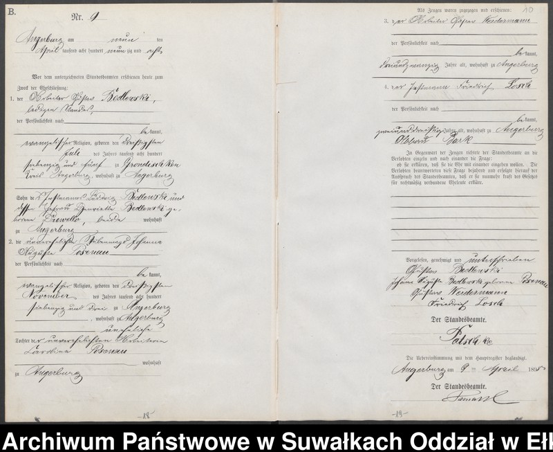 image.from.unit.number "Heiraths-Neben-Register des Preussischen Standes-Amtes Angerburg Kreis Angerburg"